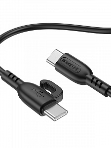 BOROFONE BX91 Черный кабель PD60W (TYPE-C-TYPE-C) 1м