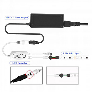 Огонек OG-LDL48 LED контроллер DC 12-24В (Wi-Fi. RGB, 3PIN, пульт)