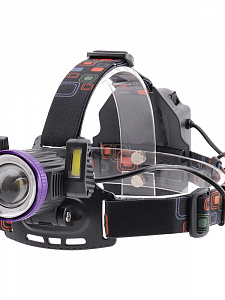 Патриот PT-FLG03 фонарь налобный (3L, 2*18650, ZOOM, Т6)