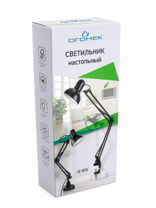 Огонек OG-LDP35 Белый светильник настольный (E27) НЕ В ЗАВОДСКОЙ КОРОБКЕ