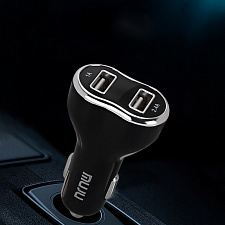 MUJU MJ-C10 ЗУ авто USB + кабель Micro USB (5B,2400mA)