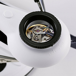 Третья рука для пайки с подсветкой, универсальный держатель на подставке с лупой 2 руки Орбита OT-INL47