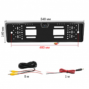 Камера заднего вида автомобильная в рамке для номера с подсветкой 700ТВЛ TDS TS-CAV30
