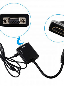 Переходник с HDMI на VGA конвертер Орбита OT-AVW21