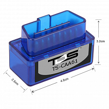 Автосканер диагностический для автомобиля v1.5 Bluetooth адаптер OBD2 TDS TS-CAA61