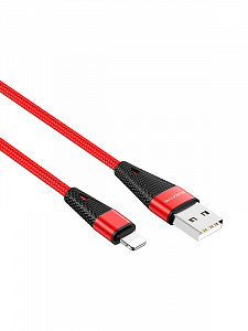 BOROFONE BU10 Красный кабель USB 2.4A (iOS Lighting) 1.2м