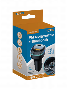 FM-модулятор трансмиттер автомобильный с Bluetooth TDS TS-CAF23