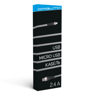 Орбита OT-SMM58 Синий кабель USB 2.4A (microUSB) 1м