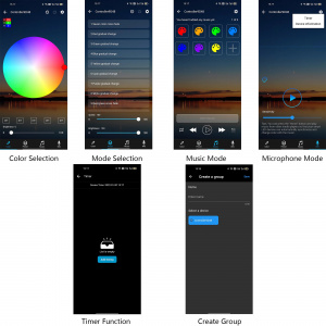 Огонек OG-LDL44 LED контроллер DC 12-24В (Bluetooth, RGB, 3PIN)