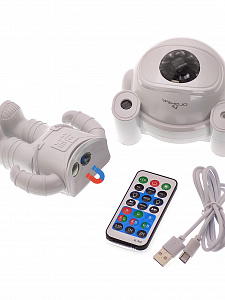 Огонек OG-LDS29 Световая установка+акустика звездное небо космонавт (лазер+LED, Bluetooth,TF)