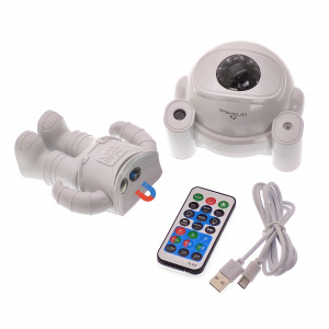 Огонек OG-LDS29 Световая установка+акустика звездное небо космонавт (лазер+LED, Bluetooth,TF)