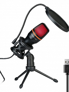 Микрофон для компьютера игровой для стрима Орбита OT-PCS07