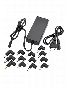 Зарядка для ноутбуков универсальный блок питания с насадками 12-24В, 100Вт Орбита OT-APB65