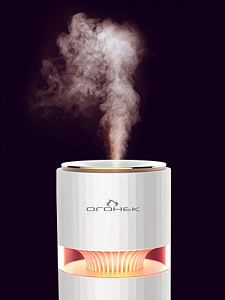 Увлажнитель воздуха для дома настольный с подсветкой Огонёк OG-HOM04 Красный/золото