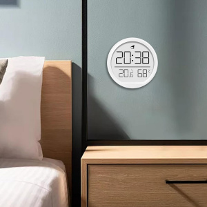 Часы настенные электронные 7.4см с температурой и влажностью Орбита OT-CLW17