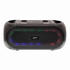 Орбита OT-ERM14 Черная караоке система с RGB подсветкой (2 микр, Bluetooth 5.0)