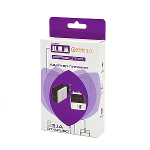 Орбита OT-APU50 ЗУ с USB + кабель Micro USB (QC3.0, 3100mA)