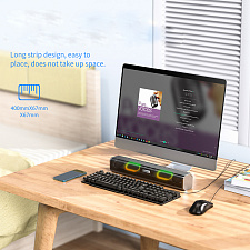 HOCO BS49 Черная активная колонка (Bluetooth,FM,10W)