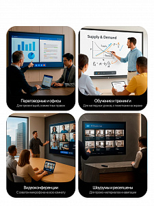 Интерактивная панель 75" , сенсорный LED монитор Орбита OT-HOT01