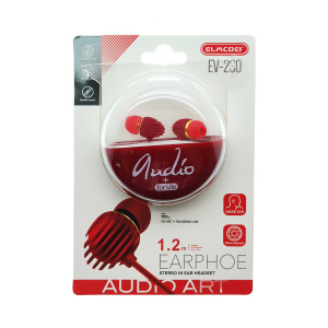 ELMCOEI EV-230 Красные наушники-гарнитура (3.5мм)