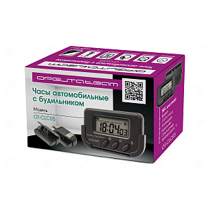 Часы автомобильные электронные с будильником Орбита OT-CLC05