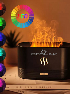 Огонек OG-HOM06 Черный увлажнитель воздуха (180мл,USB,RGB)