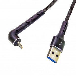 Орбита OT-SMI25 Черный кабель USB 2.4A (iOS Lightning) 1м