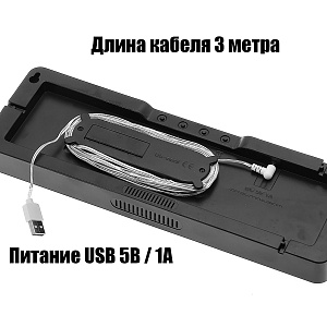 Орбита OT-CLW18 Красные часы настенные (температура)