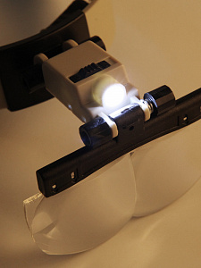 Лупа налобная увеличительная с подсветкой Орбита OT-INL11