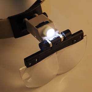 Лупа налобная увеличительная с подсветкой Орбита OT-INL11