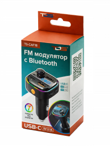 FM-модулятор трансмиттер автомобильный с Bluetooth TDS TS-CAF18