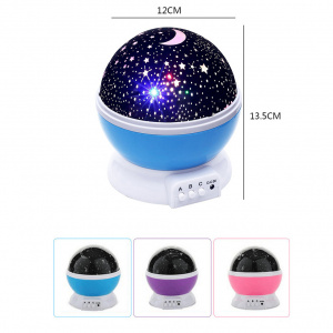 Ночник проектор звездного неба детский (USB) Огонёк OG-LDS31 Розовый
