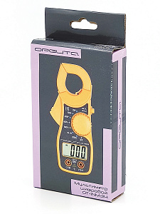 Мультиметр цифровой, клещи токовые тестер электрический Орбита OT-INM34