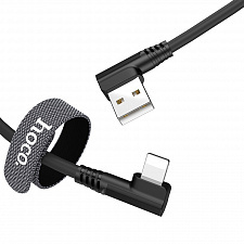 HOCO U83 Черный кабель USB 2.4A (iOS Lighting) 1.2м
