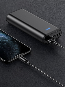 BOROFONE BX41 Черный кабель магнитный USB 2.4A (iOS Lighting) 1м