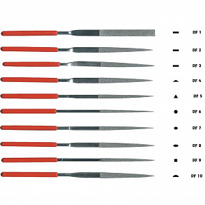 Набор надфилей с алмазной крошкой 10 шт Патриот PT-INO06