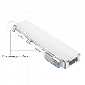 USB HUB разветвитель usb type c 3.0 на 4 порта Орбита OT-PCR21
