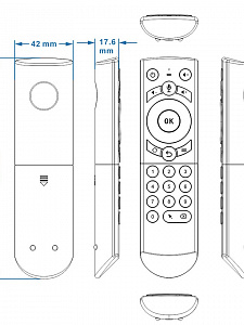 Орбита OT-DVC33/41 пульт универсальный (USB, гироскоп, голос)