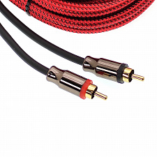 Межблочный аудио кабель 2RCA для авто 5 метров TDS TS-CAD12