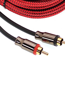 Межблочный аудио кабель 2RCA для авто 5 метров TDS TS-CAD12