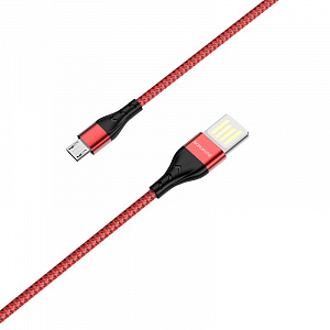 BOROFONE BU11 Красный кабель USB 2.4A (microUSB) 1.2м