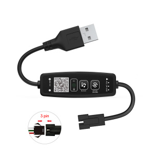 Огонек OG-LDL44 LED контроллер USB 5В (Bluetooth, RGB, 3PIN)