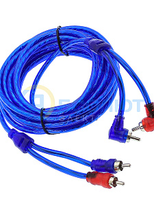 Межблочный аудио кабель 2RCA для авто 5 метров TDS TS-CAD10