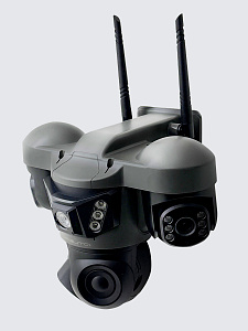 Камера видеонаблюдения Wi-Fi уличная поворотная 2 Mp*3 Орбита OT-VNI68A