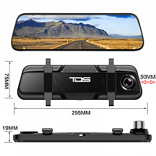TDS TS-CAR42 автовидеорегистратор зеркало+камера