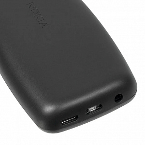 NOKIA 106 Черный телефон кнопочный (2G, 2SIM, TA-1114)