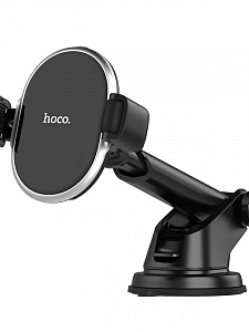 HOCO S12 Держатель для смартфонов + беспроводное ЗУ 10W (присоска)