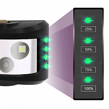 Фонарь налобный с датчиком движения, фонарик аккумуляторный Следопыт PT-FLG38