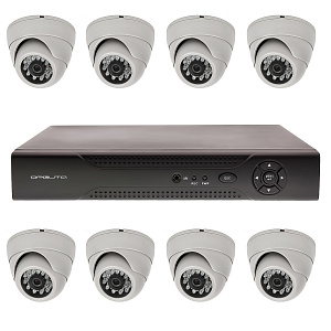 Орбита OT-VNK02 AHD комплект видеонаблюдения (8 камер, 1080N)