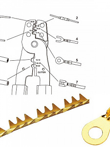 Климпер клещи 2 в 1 для обжима клемм и обрезки проводов Патриот PT-INK06